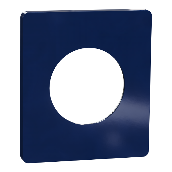 Photo New Odace  Architecte - plaque de finition 1 poste - Bleu maill | Ref : S933802
