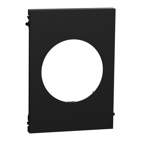 Photo New Odace  Architecte - plaque de finition centrale - couleur Noir onyx | Ref : S940801