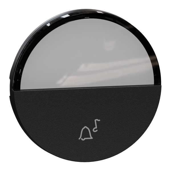 Photo New Odace  - enjoliveur seul - pour bouton poussoir - porte-tiquette - noir onyx | Ref : S949245