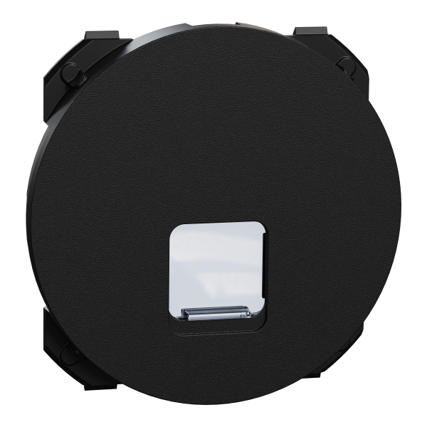 Photo New Odace  - enjoliveur seul - pour prise RJ45 - noir onyx | Ref : S949470