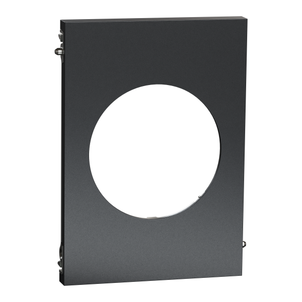 Photo New Odace  Architecte - plaque de finition centrale - effet Perle Noire | Ref : S952801