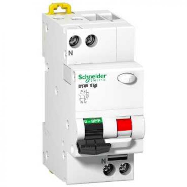 Photo ProDis DT40 Vigi - disjoncteur diff�rentiel 1P+N 6kA 16A 30 mA courbe C type AC | Ref : A9N21444