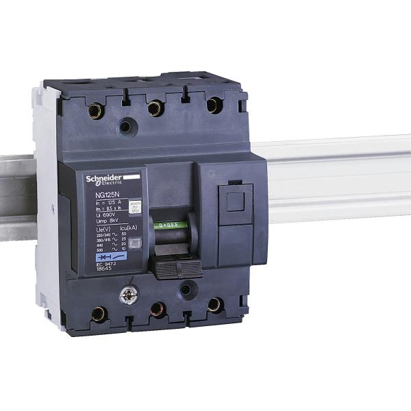 Photo Multi9 NG125N - disjoncteur modulaire - 3P - 25A - courbe C | Ref : 18635