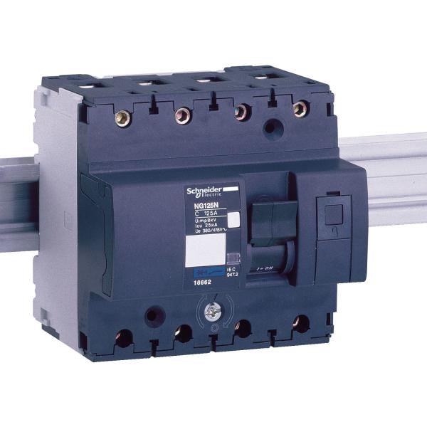 Photo Multi9 NG125N - disjoncteur modulaire - 4P - 63A - courbe C | Ref : 18656