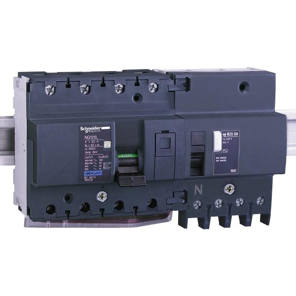 Photo NG125 Vigi NG125 - bloc diffrentiel - 63A - 4P - 230..415V - 300mA | Ref : 19005