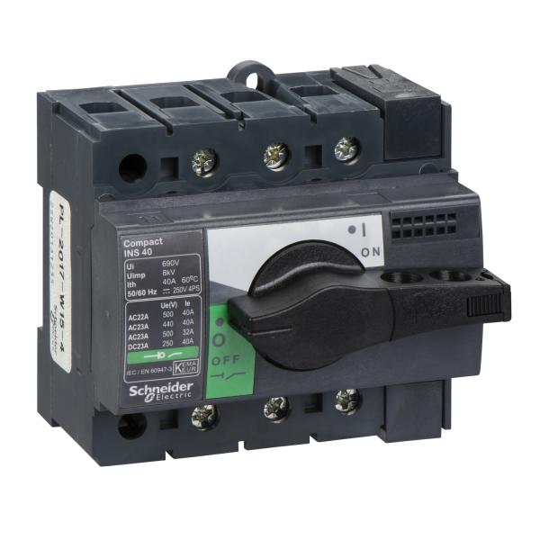 Photo interrupteursectionneur Interpact INS40 3P 40 A | Ref : 28900
