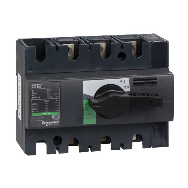 Photo interrupteursectionneur Interpact INS100 3P 100 A | Ref : 28908