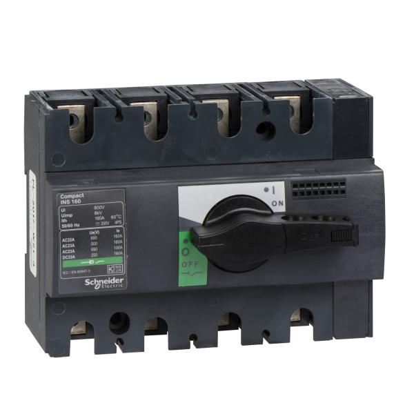 Photo interrupteursectionneur Interpact INS160 4P 160 A | Ref : 28913