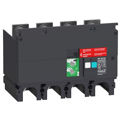 Photo ComPacT VigiPacT NSX -  bloc additionel vigi pour protection diffrentielle - seuil de dclenchement rglable entre 30mA et 30A - 200/440Vca 50/60Hz -4P - pour les ComPacT NSX100-160 | Ref : LV429489