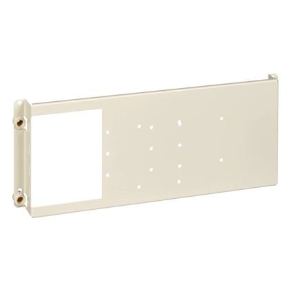 Photo PrismaSeT - Platine tarif jaune INV/NSX 100/250 - classe 2 - 3 modules verticaux - L=600xH=150mm - Blanc RAL9003 - IK07 - conforme NF EN 61439-1-2 | Ref : LVS03143