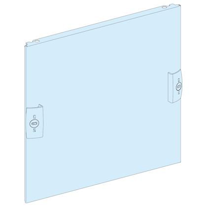 Photo PrismaSeT G - Plastron plein en acier pour coffret L300mm - 6 Modules verticaux - L250mm - H300mm - blanc RAL9003 mat liste - IK07 - conforme NF EN 61439-2/CEI 61439-1 | Ref : LVS03816