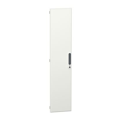 Photo PrismaSeT G - Porte pleine acier réversible pour gaine extension coffret/armoire L300mm - 1 poignée en polyamide 3 verrous - 27 Modules verticaux - L300xH1380xP33 - blanc RAL9003 - IK08 - NF EN 61439-2/CEI 61439-1 | Ref : LVS08282