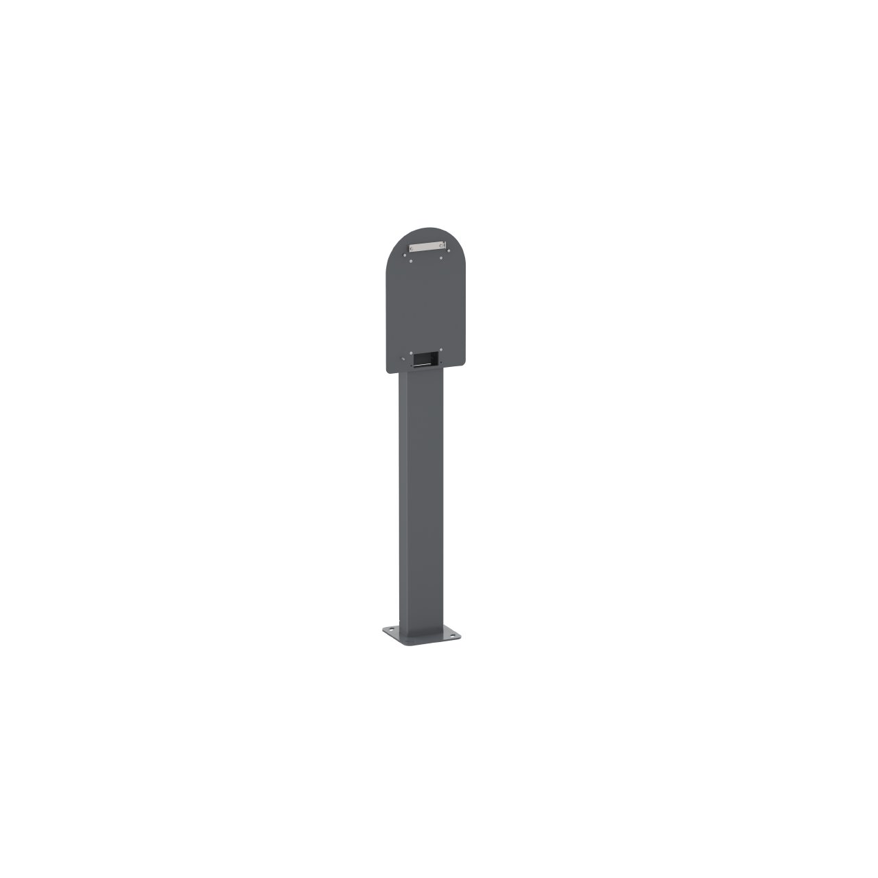 Photo EVlink Pro AC - Pied métal pour une Borne de charge peint assorti à la borne gris RAL 7016 - IK 10 - Poids 7.5 kG | Ref : EVA1PBS1
