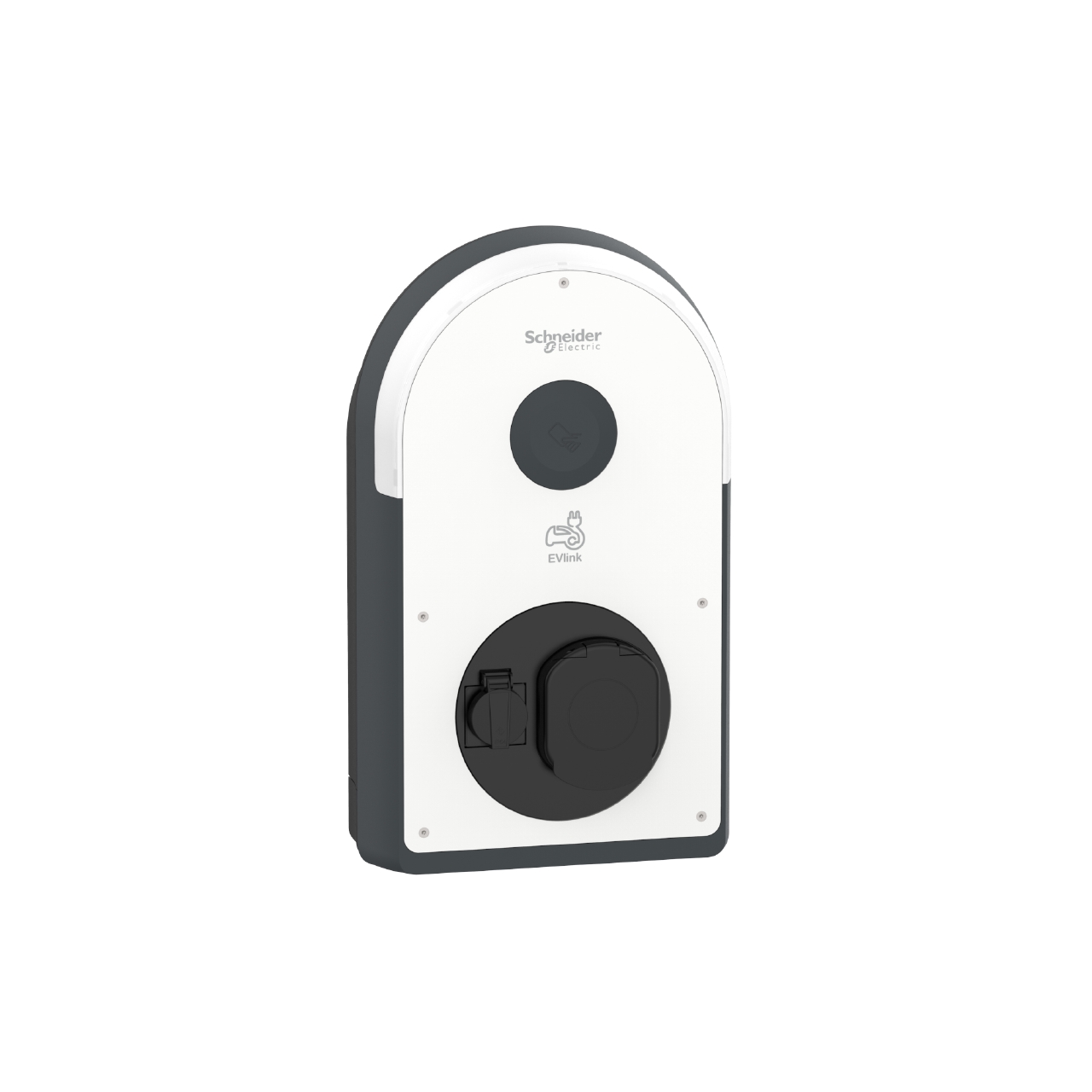 Photo EVlink Pro AC monophasé - 7.4 kW - 32A - 1 prise T2S + 1 prise TE - Filtre 6 mA RDC-DD - RCD de type A - bobine MNx et compteur MID monophasé | Ref : EVB3S07N4EAM