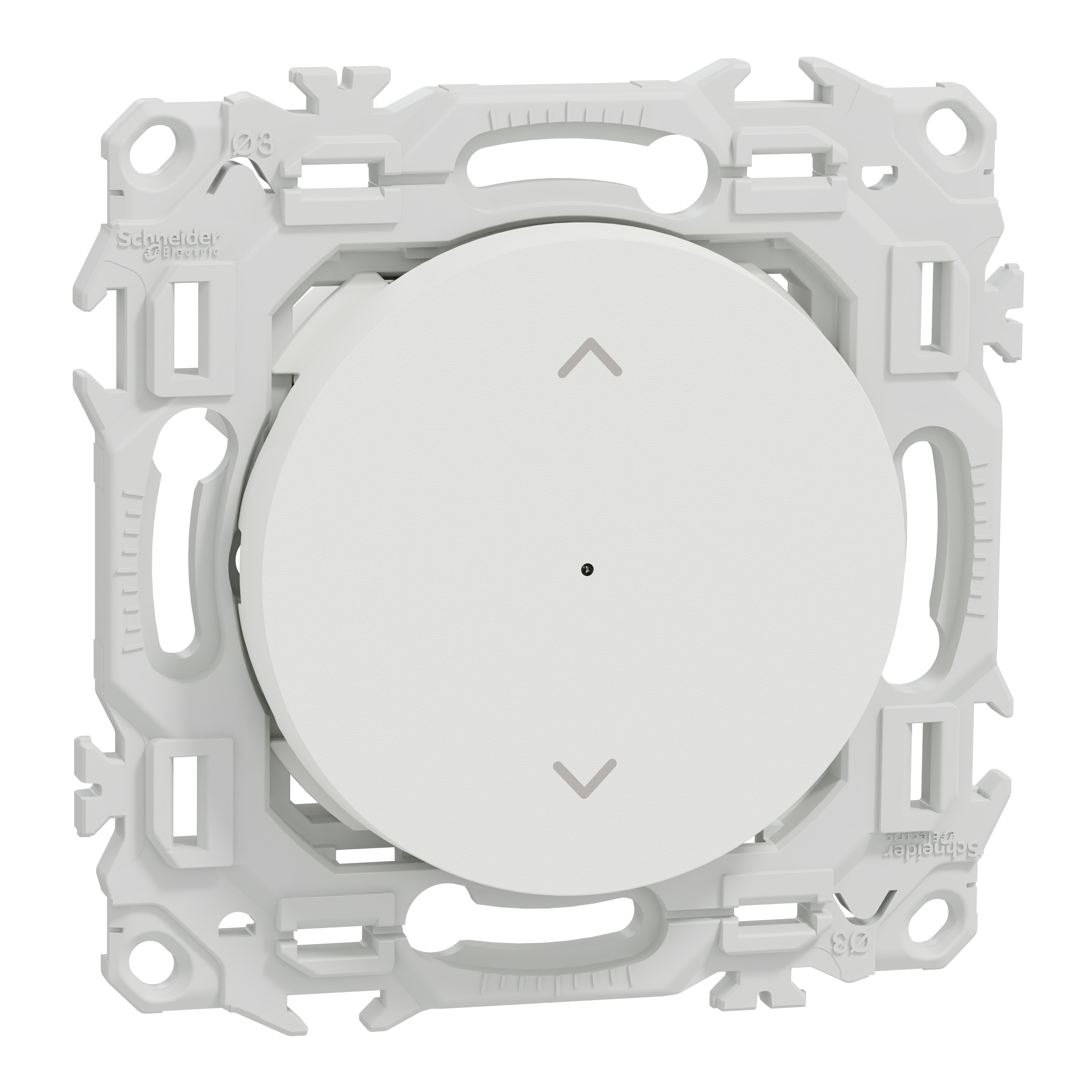 Photo Wiser Odace - interrupteur volet-roulant connect� 4A zigbee - blanc craie | Ref : S920567
