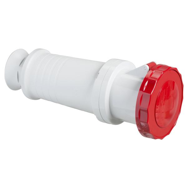 Photo PratiKa - prise mobile industrielle - 63 A - 3P+N+T - 380..415 V CA - IP67 | Ref : 81483
