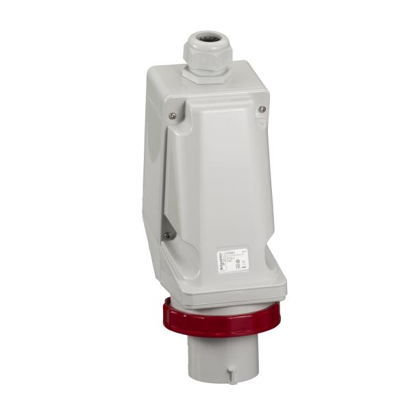 Photo PratiKa - socle de connecteur industriel - 63 A - 3P+N+T - 380..415 V CA - IP67 | Ref : 81583