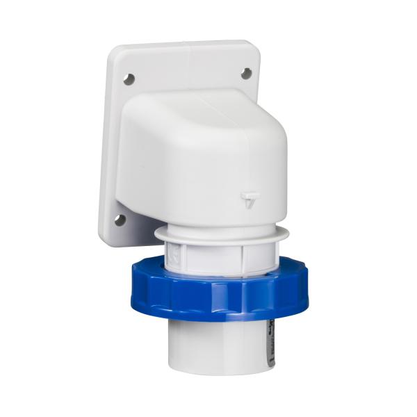 Photo PratiKa - socle de connecteur industriel - 16 A - 2P+T - 200-250V CA - IP67 | Ref : 83854