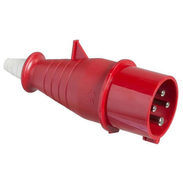 Photo PratiKa - fiche mobile inverseur de phase droite - 3P+T - 380-415 V CA - IP44 | Ref : 83902