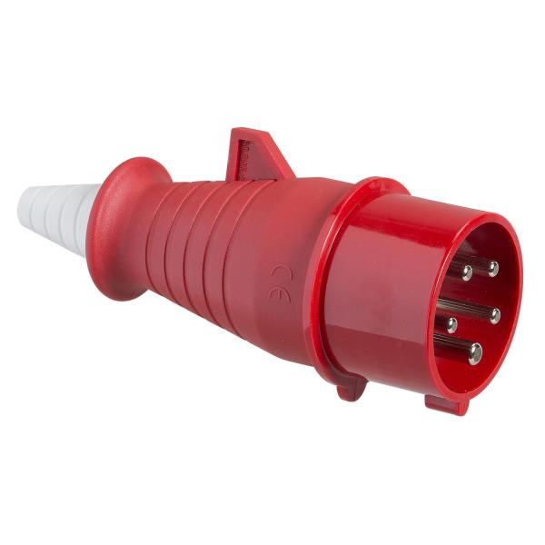 Photo PratiKa - fiche mobile inverseur de phase droite - 3P+N+T - 380-415 V CA - IP44 | Ref : 83903