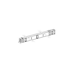 Photo Canalis KSA - lment de distribution - 0.5m - 1 sortie de drivation - 500A - H146mmxL113mm - IP55 - 3L+N+PE - fixation par vis - blanc (RAL 9001) | Ref : KSA500ED4051