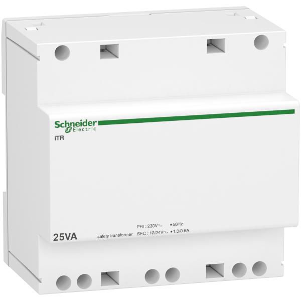 Photo Acti9 iTR - transformateur de s�curit� - 25VA - 230Vca/12-24Vca | Ref : A9A15219