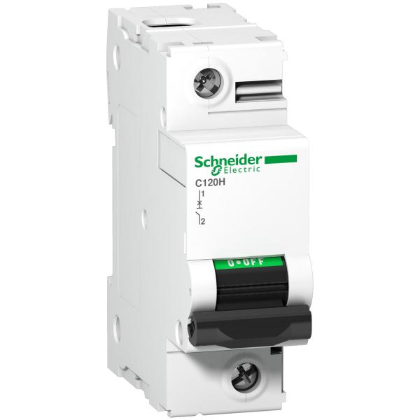 Photo Disjoncteur C120H 1P 63 A, courbe C, 15 kA | Ref : A9N18445