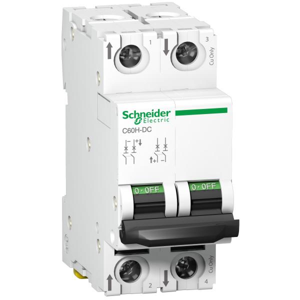 Photo Acti9 C60H-DC - disjoncteur modulaire - 2P - 16A - C curve | Ref : A9N61531