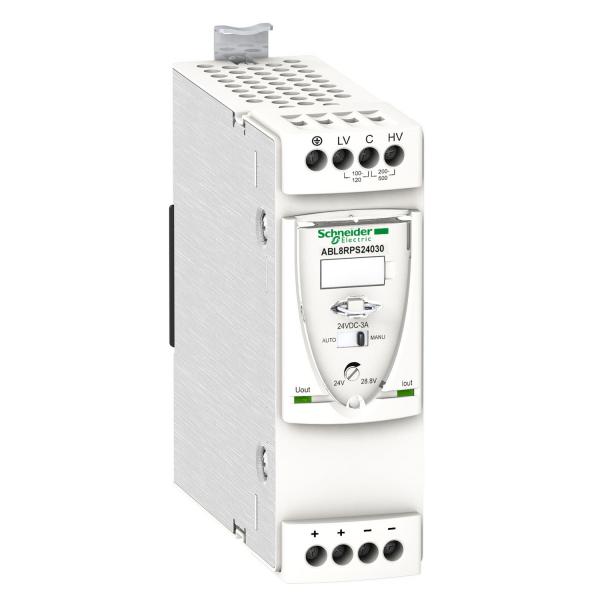 Photo Phaseo - alim. en mode commutation rgul - mono/biphas - 200..500V - 24V 3A | Ref : ABL8RPS24030 