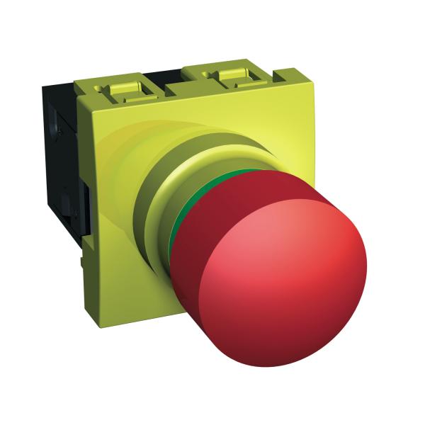 Photo Unica - coup de poing arrt d'urgence tourner 1/4 de tour - 10 A - NF + NO | Ref : ALB45033