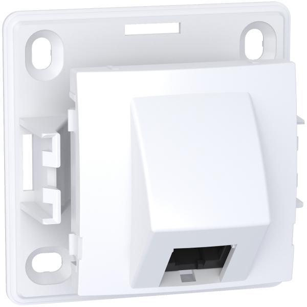 Photo Alra - prise RJ45 - simple - cat.5 UTP non blinde - mcanisme - blanc polaire | Ref : ALB61343P