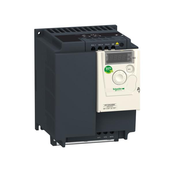 Photo Altivar ATV12 - variateur de vit. - 3kW 4,15CV - 200..240 V - 3ph - radiateur | Ref : ATV12HU30M3