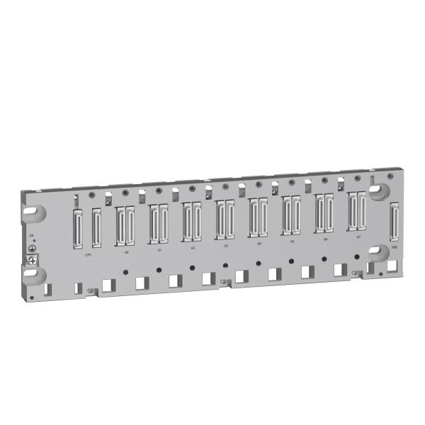 Photo Rack 8 positions Ethernet + bus X pour M580 | Ref : BMEXBP0800