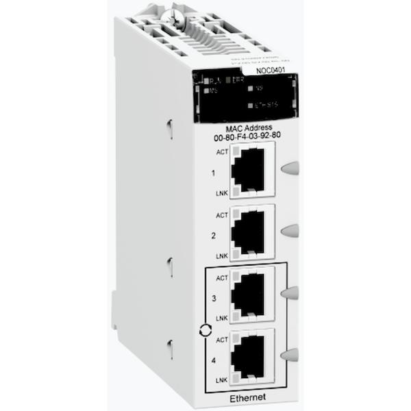 Photo Coupleur Ethernet/IP et Modbus/TCP pour M340 | Ref : BMXNOC0401