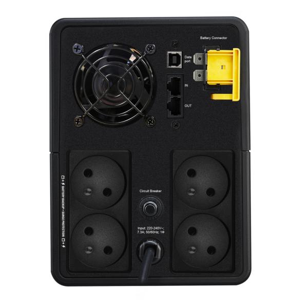 Photo Back-UPS BX - Onduleur line-interactive - Alimentation lectrique sans interruption - Protection des quipements lectroniques - 230V - Puissance nominale 1600VA/900W - Absorption surtensions jusqu\' 273 joules - Prises franaises | Ref : BX1600MI-FR