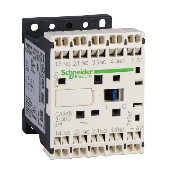 Photo TeSys CA4K - contacteur - 2F+2O - instantan - 10A - 24Vcc | Ref : CA4KN223BW3