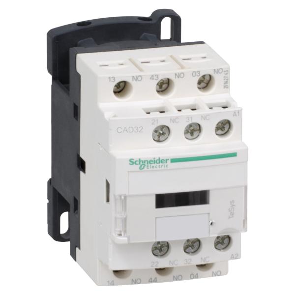 Photo TeSys CAD32 - contacteur - 3F+2O - instantan - 10A - 230Vca | Ref : CAD32P7