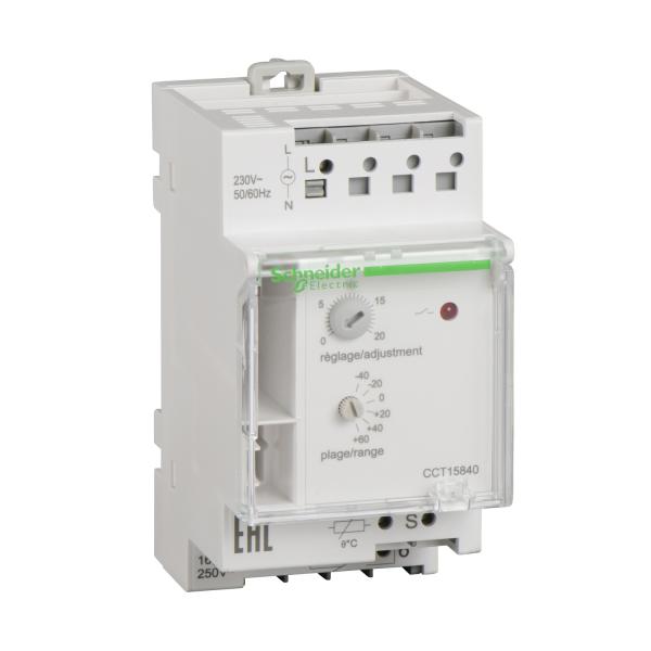 Photo Acti9 TH7 - thermostat modulaire - 1 zone - -40C..80C | Ref : CCT15840