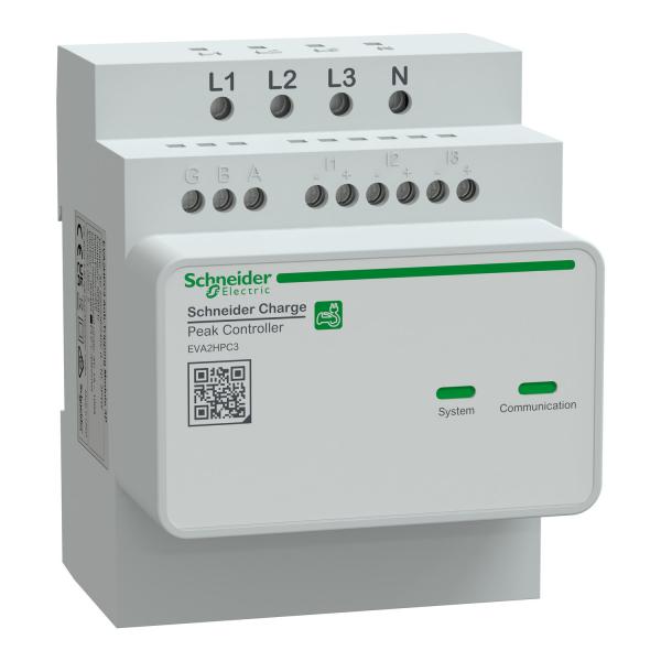 Photo EVlink - Systme anti-dclenchement triphas pour bornes de charge vhicules lectriques - de 16  50A - Permet de ne pas dpasser la puissance de l\'abonnement souscrite auprs du fournisseur d\'nergie | Ref : EVA2HPC3