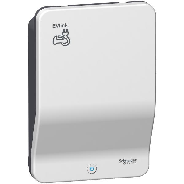 Photo EVlink Smart Wallbox - 1 prise T2S - Cl� IEC - Param�trable 3/22 KW | Ref : EVB1A22P4KI