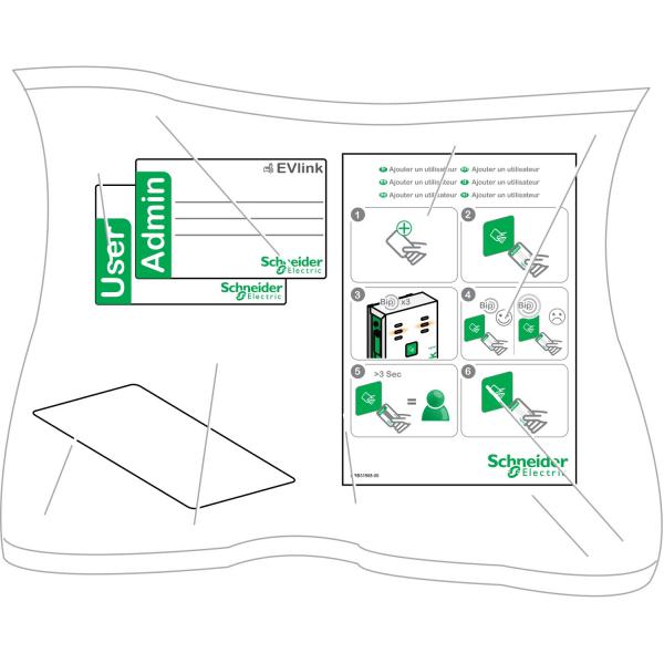 Photo EVlink parking - badge RFID - lot de 10 | Ref : EVP1BNS
