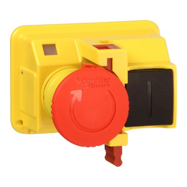 Photo TeSys GV - tte pour bouton-poussoir 40mm - tourner pr dverrou.- 22mm - rouge | Ref : GV2K04