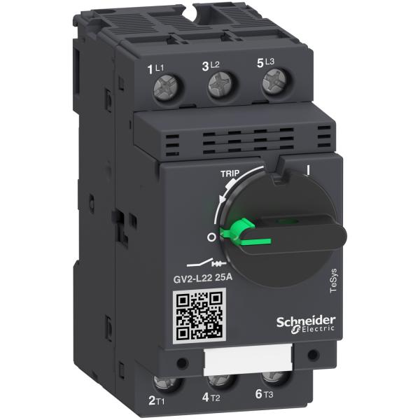 Photo TeSys GV2L - disjoncteur moteur - 25A - 3P 3d - dclencheur magntique | Ref : GV2L22