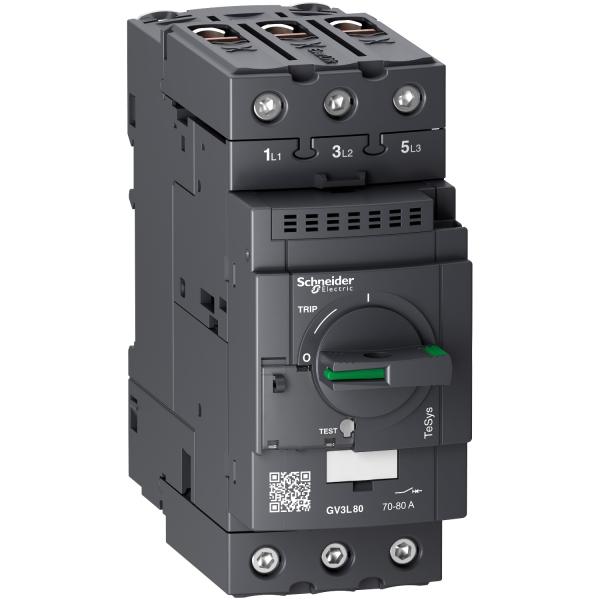 Photo TeSys GV - disjoncteur magntique - 80A - 3P - Everlink | Ref : GV3L80