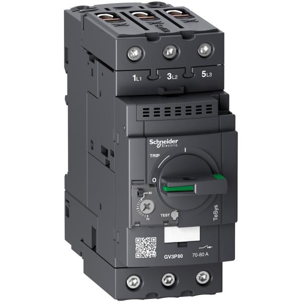 Photo TeSys GV - disjoncteur moteur magnto-thermique - 70  80A - 3P - Everlink | Ref : GV3P80