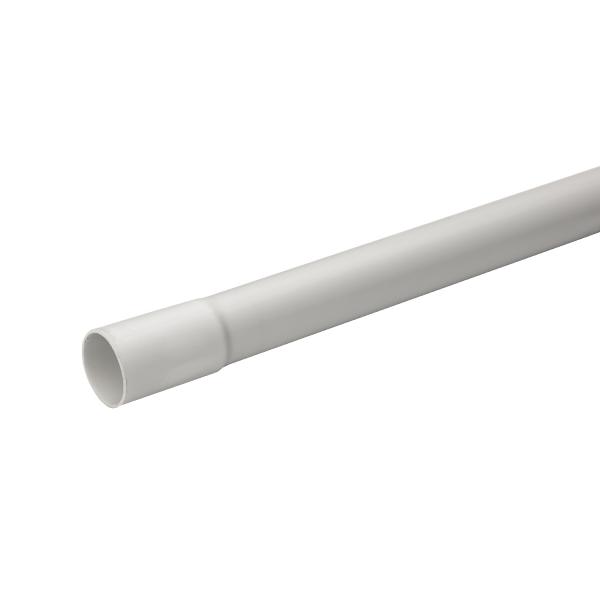 Photo Mureva Tube - conduit rigide tulip - gris (RAL 7035) -  interne : 27.8 | externe : 32mm - 607mm - 750N - PVC - GT3321 - NF - sans plomb - unit : mtre linaire. prix pour 100m. quantit de vente : 3 pour un tube. 30 pour un lot | Ref : IMT50632