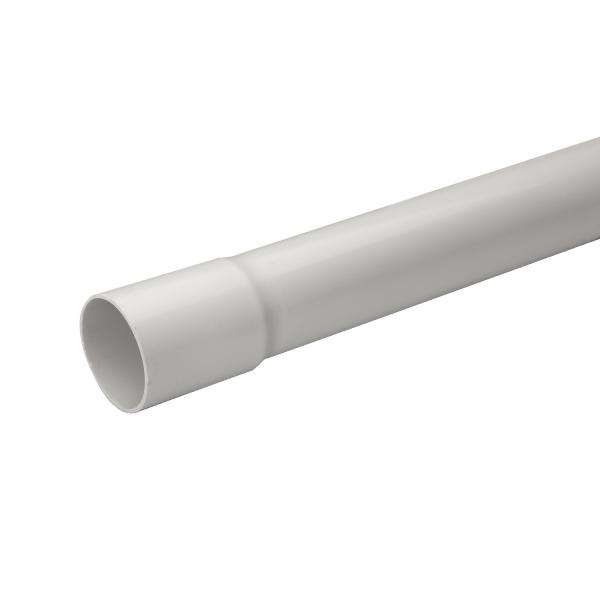 Photo Mureva Tube - conduit rigide tulip - gris (RAL 7035) -  interne : 35.4 | externe : 40mm - 984mm - 750N - PVC - GT3321 - NF - sans plomb - unit : mtre linaire. prix pour 100m. quantit de vente : 3 pour un tube. 21 pour un lot | Ref : IMT50640