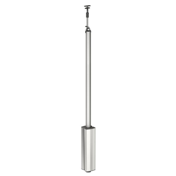 Photo OptiLine 45, colonne fixe  vrin aluminium 4 faces de 3,1  3,5 m | Ref : ISM20142