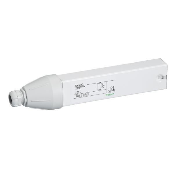 Photo Canalis KBA - embout d'alimentation gauche 25A - blanc | Ref : KBA25ABG4W