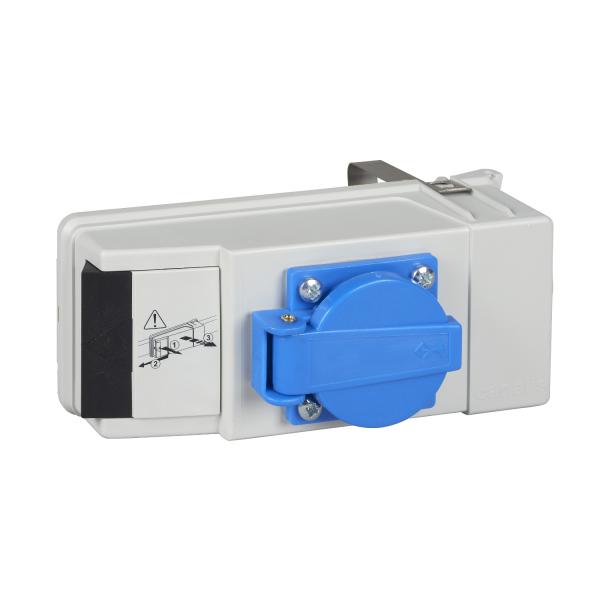 Photo Canalis KB - connecteur drivation 16A avec prise VDE - fusib. 8,5x31,5 | Ref : KBC16DCP2    